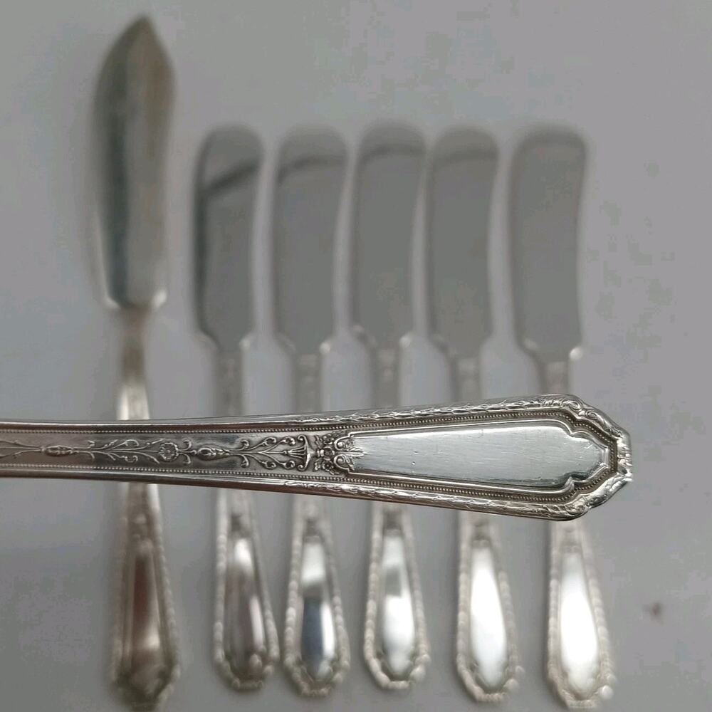 7X Spr ROGERS Extra Plate SilverPlate CHALFONTE Spreaders Flatware